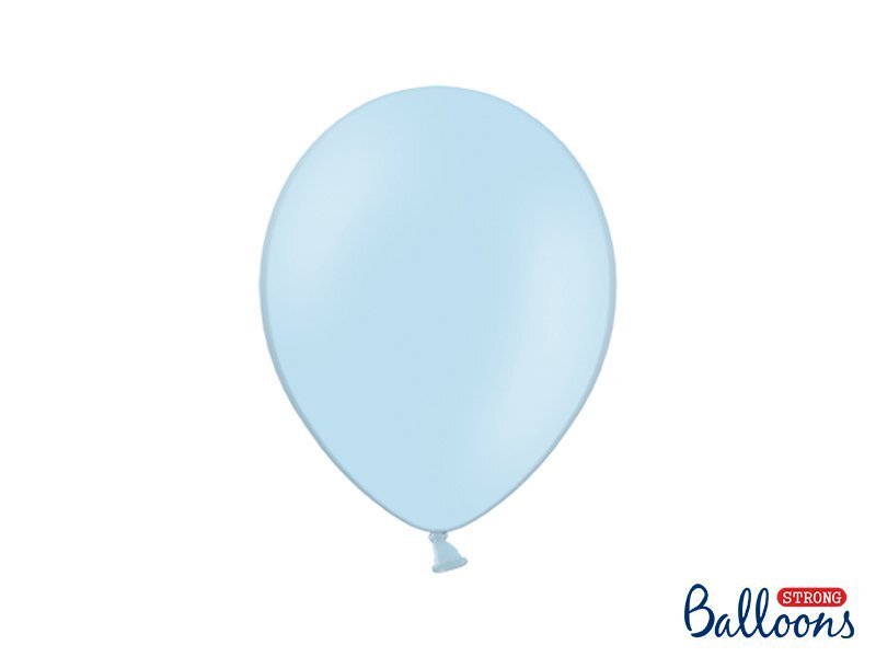 Izturīgi baloni 27 cm Pastel Baby, zili, 10 gab. cena un informācija | Baloni | 220.lv