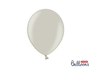 Izturīgi baloni 27 cm Pastel Warm, pelēki, 100 gab. cena un informācija | Baloni | 220.lv