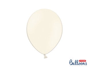 Izturīgi baloni 27 cm Pastel, krēmkrāsas, 50 gab. цена и информация | Шарики | 220.lv