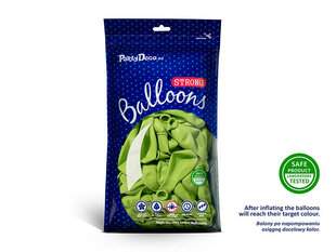 Izturīgi baloni 27 cm Pastel Lime, zaļi, 100 gab. цена и информация | Шарики | 220.lv