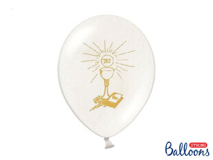 Baloni 27 cm Holy Communion Pastel, balti, 50 gab. цена и информация | Шарики | 220.lv