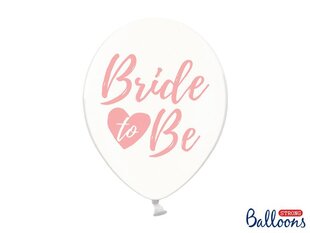 Baloni 30 cm Bride to be, caurspīdīgi, 50 gab. цена и информация | Шарики | 220.lv