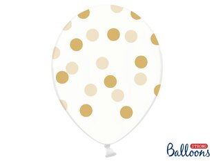 Baloni 30 cm Dots, caurspīdīgi, 50 gab. цена и информация | Шары | 220.lv