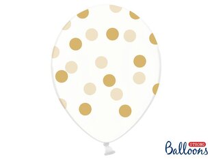 Baloni 30 cm Dots, caurspīdīgi, 6 gab. цена и информация | Шары | 220.lv