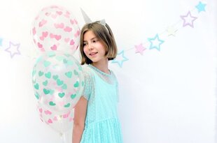 Baloni 30 cm Hearts, caurspīdīgi, 50 gab. цена и информация | Шарики | 220.lv