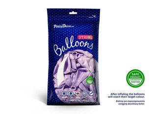 Izturīgi baloni 30 cm Metallic, violeti, 10 gab. cena un informācija | Baloni | 220.lv