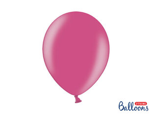 Izturīgi baloni 30 cm Metallic Hot, rozā, 100 gab. цена и информация | Шарики | 220.lv