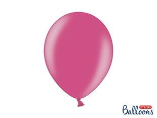Izturīgi baloni 30 cm Metallic Hot, rozā, 10 gab. цена и информация | Шарики | 220.lv