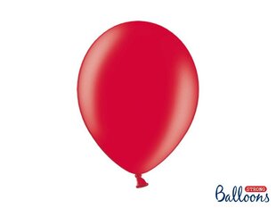 Izturīgi baloni 30 cm Metallic Poppy, sarkani, 10 gab. цена и информация | Шарики | 220.lv