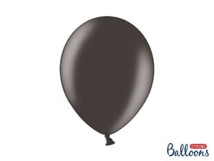 Izturīgi baloni 30 cm Metallic, melni, 100 gab. cena un informācija | Baloni | 220.lv