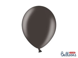 Izturīgi baloni 30 cm Metallic, melni, 50 gab. цена и информация | Шарики | 220.lv
