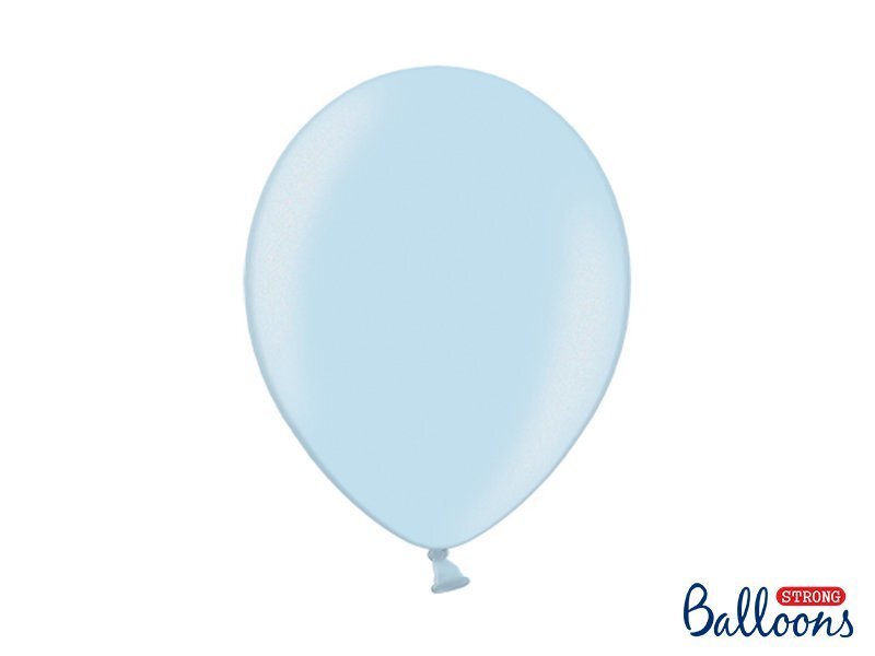 Izturīgi baloni 30 cm Metallic Baby, zili, 10 gab. cena un informācija | Baloni | 220.lv