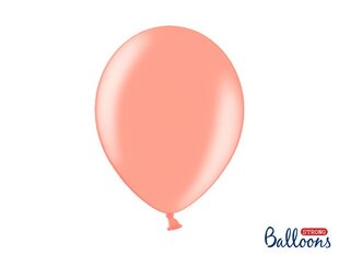 Izturīgi baloni 30 cm, zeltaini/rozā, 100 gab. cena un informācija | Baloni | 220.lv