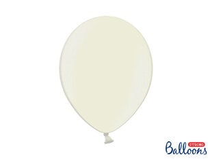 Izturīgi baloni 30 cm Metallic, krēmkrāsas, 10 gab. цена и информация | Шарики | 220.lv