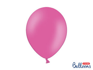 Izturīgi baloni 30 cm Pastel Hot, rozā, 50 gab. cena un informācija | Baloni | 220.lv