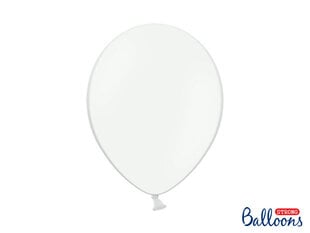 Izturīgi baloni 30 cm Pastel, balti, 100 gab. cena un informācija | Baloni | 220.lv