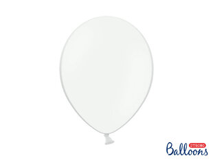 Izturīgi baloni 30 cm Pastel, balti, 10 gab. цена и информация | Шарики | 220.lv