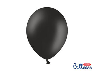 Izturīgi baloni 30 cm Pastel, melni, 100 gab. cena un informācija | Baloni | 220.lv