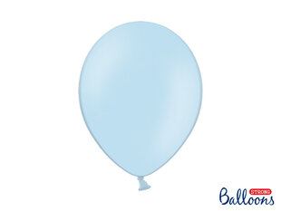 Izturīgi baloni 30 cm Pastel Baby, zili, 100 gab. cena un informācija | Baloni | 220.lv
