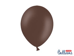 Izturīgi baloni 30 cm Pastel Cocoa, brūni, 10 gab. cena un informācija | Baloni | 220.lv