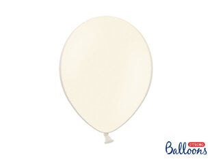 Izturīgi baloni 30 cm Pastel, krēmkrāsas, 100 gab. cena un informācija | Baloni | 220.lv
