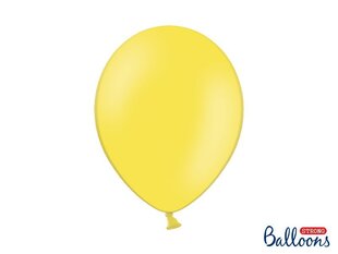 Vastupidavad lateks õhupallid 30 cm, pastellkollane, 100 tk. цена и информация | Шарики | 220.lv