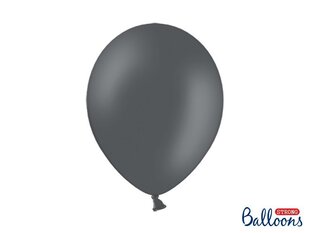 Izturīgi baloni 30 cm Pastel, pelēki, 100 gab. cena un informācija | Baloni | 220.lv