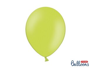 Izturīgi baloni 30 cm Pastel Lime, zaļi, 100 gab. cena un informācija | Baloni | 220.lv