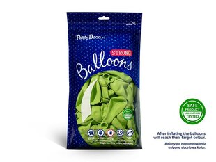 Izturīgi baloni 30 cm Pastel Lime, zaļi, 10 gab. cena un informācija | Baloni | 220.lv