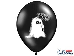 Baloni 30 cm Ghost Pastel, melni, 50 gab. цена и информация | Шары | 220.lv