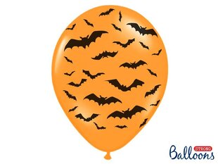 Baloni 30 cm Bats Pastel M., oranži, 50 gab. cena un informācija | Baloni | 220.lv