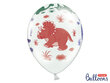 Baloni Dinosaurs Pastel Pure White, balti, 30 cm, 1 iepak./6 gab. цена и информация | Baloni | 220.lv