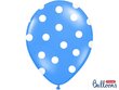 Baloni 30 cm Dots Pastel Cornflower, zili, 6 gab. цена и информация | Baloni | 220.lv