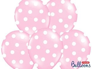 Воздушные шары 30 см Dots Pastel Baby, розовые, 6 шт. цена и информация | Шарики | 220.lv