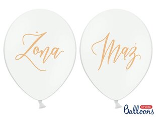 Balons 30 cm, balts цена и информация | Шарики | 220.lv