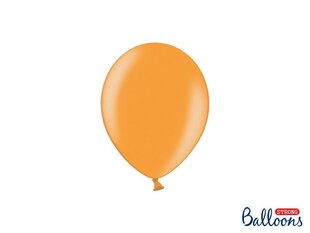 Izturīgi baloni 12 cm Metallic Mandarin, oranži, 100 gab. cena un informācija | Baloni | 220.lv