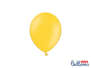 Izturīgi baloni 12 cm Pastel Honey, dzelteni, 100 gab. cena un informācija | Baloni | 220.lv