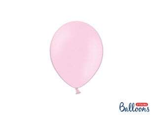 Izturīgi baloni 12 cm Pastel Baby, rozā, 100 gab. цена и информация | Шарики | 220.lv