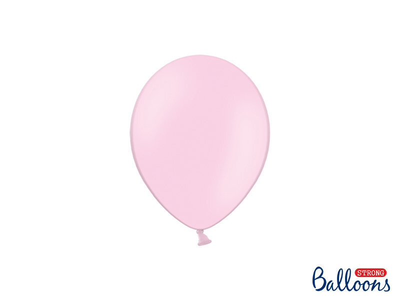 Izturīgi baloni 12 cm Pastel Baby, rozā, 100 gab. cena un informācija | Baloni | 220.lv