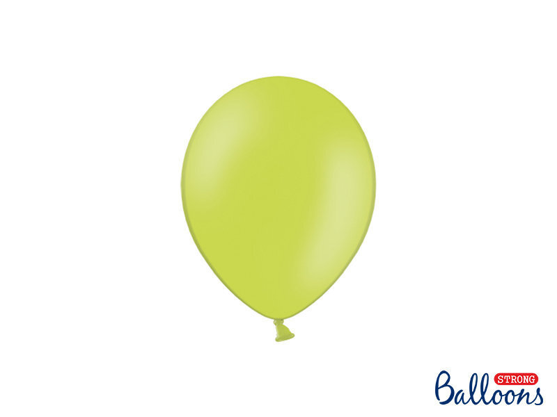 Izturīgi baloni 12 cm Pastel Lime, zaļi, 100 gab. cena un informācija | Baloni | 220.lv