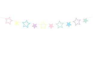 Virtene Unicorn Stars, 1,4 m, 1 iepak./40 gab. cena un informācija | Svētku dekorācijas | 220.lv