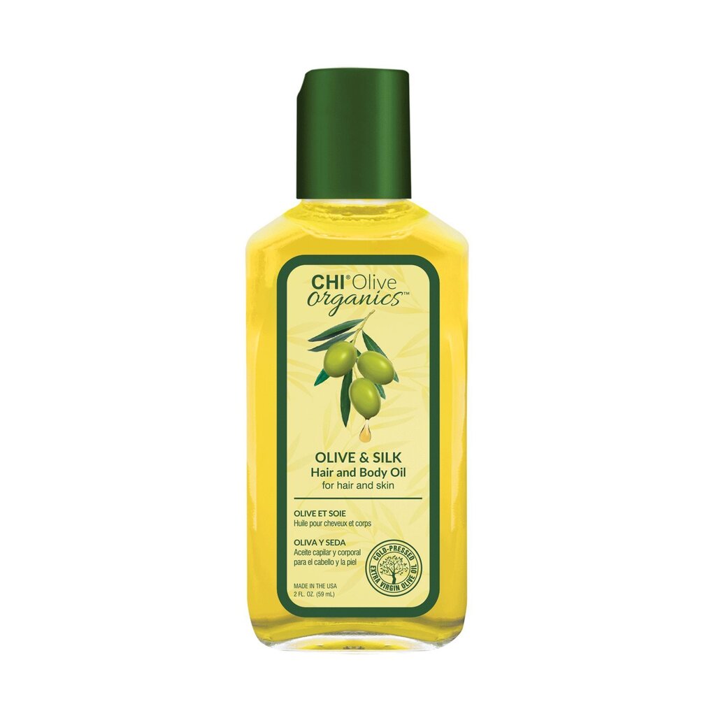 Eļļa matiem un ķermenim CHI Olive Organics Olive & Silk 59ml цена и информация | Matu uzlabošanai | 220.lv
