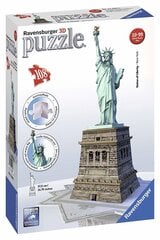 3D puzle Brīvības statuja Ravensburger, 125 845, 108 daļas cena un informācija | Puzles, 3D puzles | 220.lv