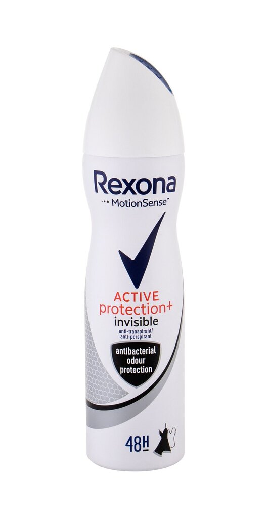 Izsmidzināmais dezodorants - antiperspirants Rexona Motion Sense Active Protection+ Invisible sievietēm 150 ml cena un informācija | Dezodoranti | 220.lv