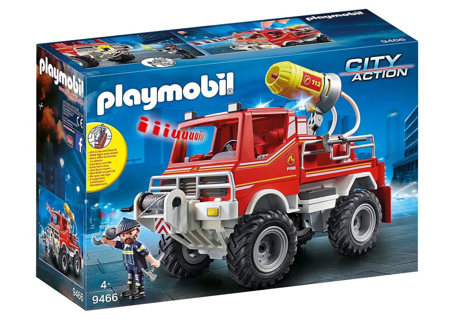 9466 PLAYMOBIL® City Action, Ugunsdzēsēju mašīna cena un informācija | Konstruktori | 220.lv