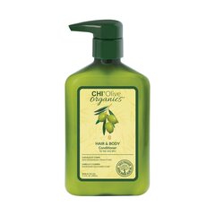 Matu un ķermeņa kondicionieris CHI Olive Organics Hair & Body 340 ml cena un informācija | Matu kondicionieri, balzāmi | 220.lv