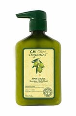 Šampūns un ķermeņa mazgāšanas līdzeklis CHI Olive Organics Hair & Body Shampoo 340 ml цена и информация | Шампуни | 220.lv