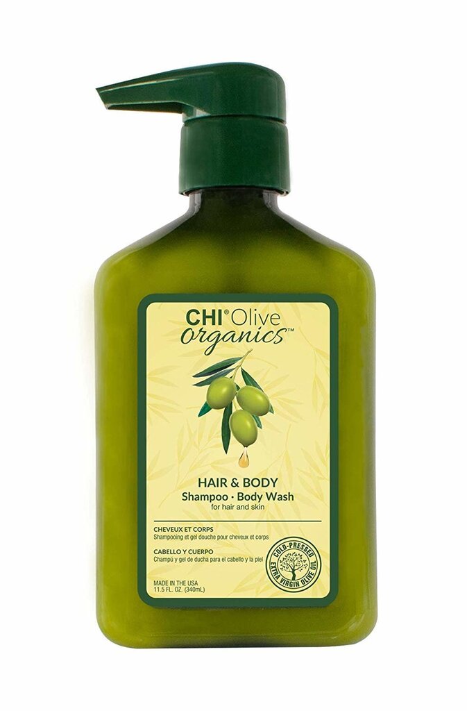 Šampūns un ķermeņa mazgāšanas līdzeklis CHI Olive Organics Hair & Body Shampoo 340 ml cena un informācija | Šampūni | 220.lv