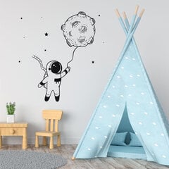 Наклейка для детского интерьера Космонавт и луна цена и информация | Декоративные наклейки | 220.lv