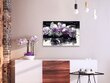 Dari pats - glezna uz audekla - Violeta orhideja (melns fons un atspīd ūdenī) 60x40 cm cena un informācija | Gleznas pēc numuriem | 220.lv